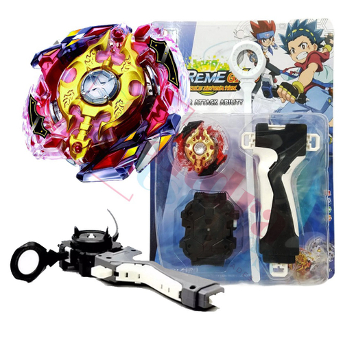 Beyblade Burst Evolution Extreme Gyro Turbo + Grip Lançador Speed