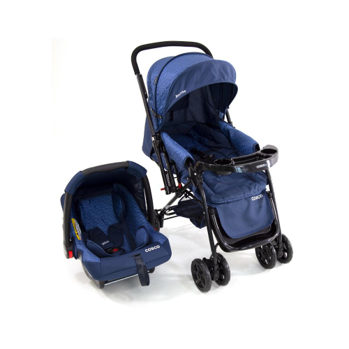 Kit Para Carrinho Bebê Escócia Azul