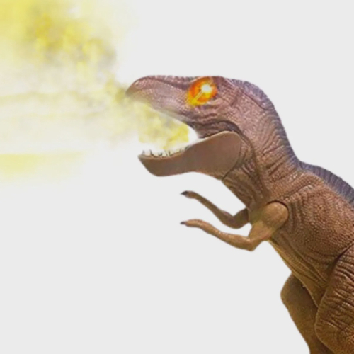 Dinossauro Toyng com Som, Luz e Fumaça T-Rex 15cm - Pequenos Travessos