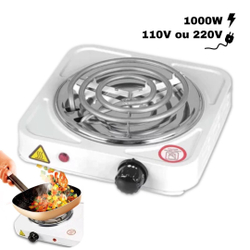 Fogão Elétrico 1 Boca Portátil Espiral 1000W Fogareiro 220V é boa?