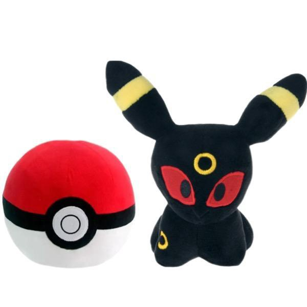 Umbreon Evoluções Evolution Eevee Pokemon Pelúcia 22cm