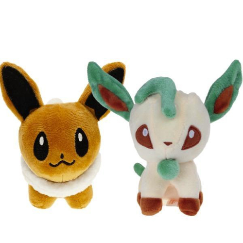 Eevee Evoluções Kit Com 2 Pelúcias Pokemon Eevee E Leafeon em Promoção na  Americanas