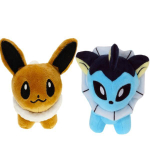 Pelúcia Eevee Cosplay Vaporeon Pokémon 20cm - Antialérgico em Promoção na  Americanas