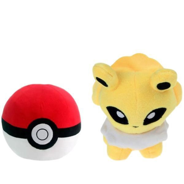 Eevee Evoluções Kit com 2 Pelúcias Pokemon Eevee Pokebola - Manú