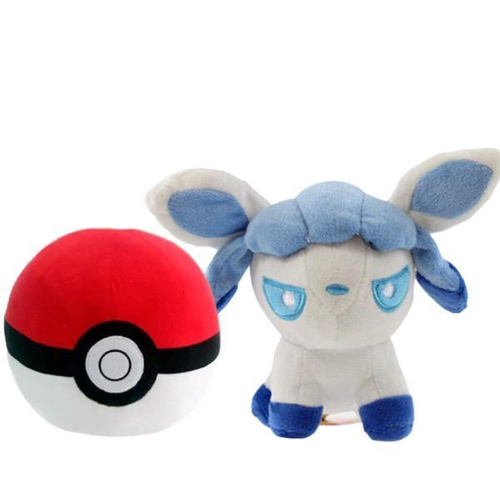 Eevee Evoluções Kit Com 2 Pelúcias Pokemon Glaceon Pokebola na Americanas  Empresas