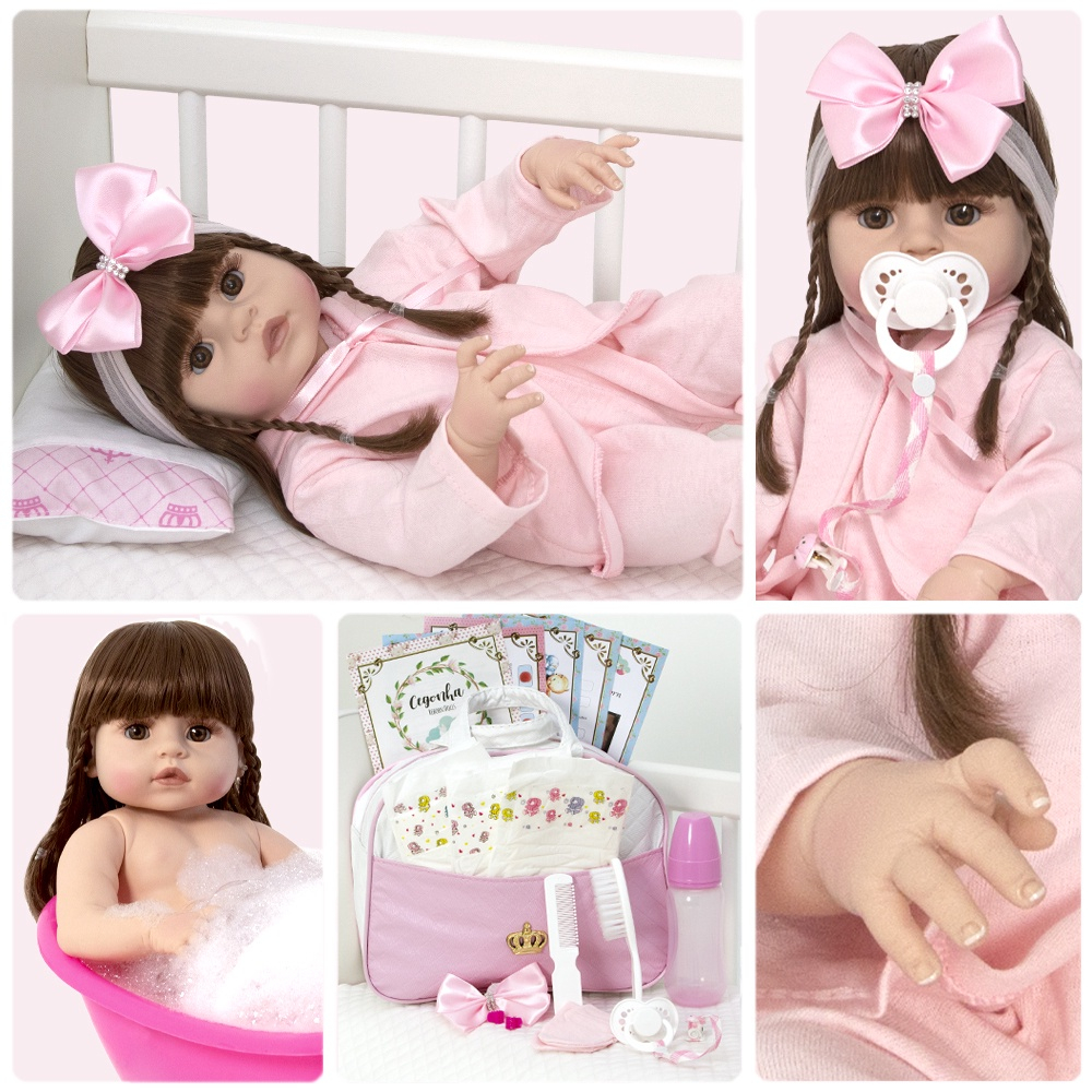 Boneca Reborn Linda Princesa Yasmin com Enxoval Completo no Shoptime