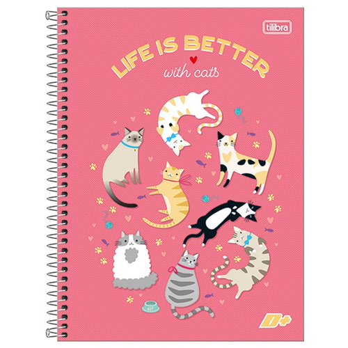 Caderno Pequeno Brochura Gato Galáctico - Tilibra