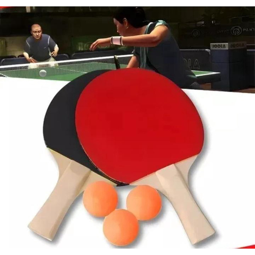 Ping Pong jogo completo com 2 raquetes e 3 bolinhas