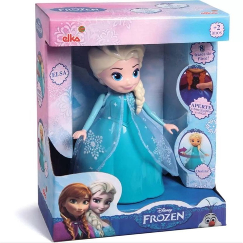 Boneca Frozen Elsa Brinquedo Disney Original 55cm