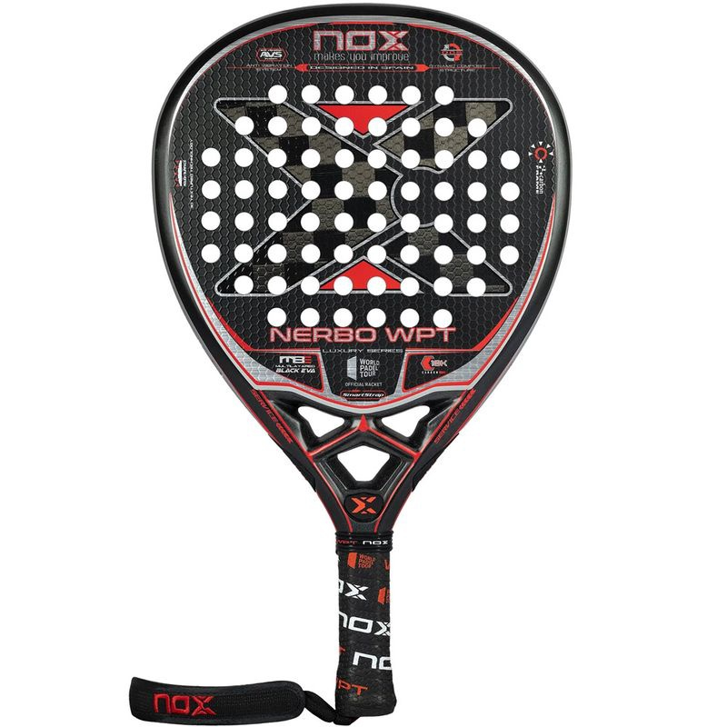 Paleta Nox Nerbo World Padel Tour Luxury Série 2022 Preto Vermelho em Promoção na Americanas
