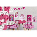 Kit Festa Decoração Aniversário Infantil da Barbie 90 Peças