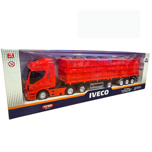 Caminhao Graneleiro Iveco HI-WAY AZUL Usual Brinquedos 582 - Ri Happy