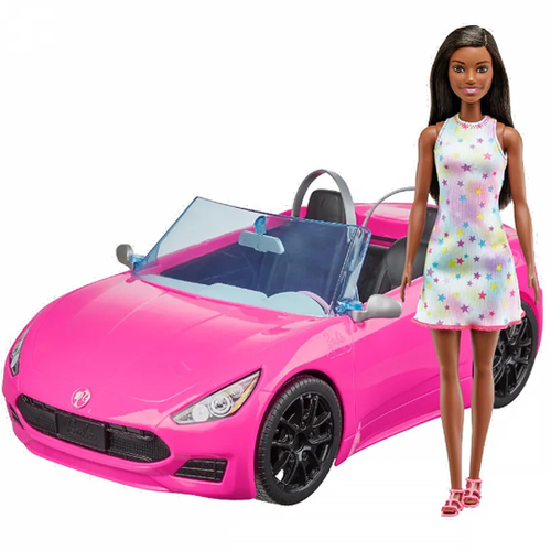 Carro Grande Boneca Barbie Loira Fiat Original Mattel Menina - Amarelo  Claro