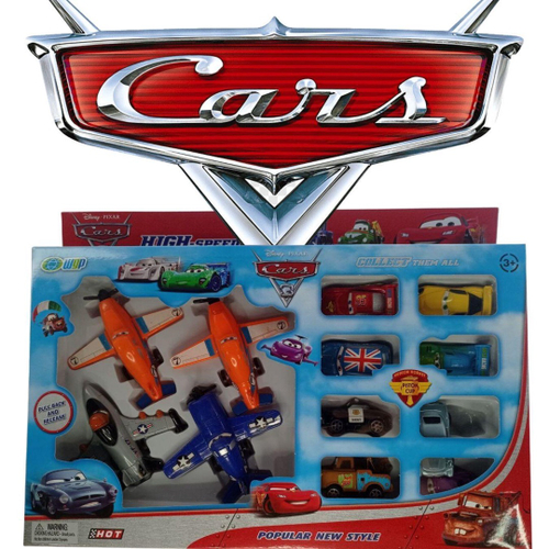 Kit 8 Carrinhos De Brinquedo Do Filme Carros - Chic Outlet