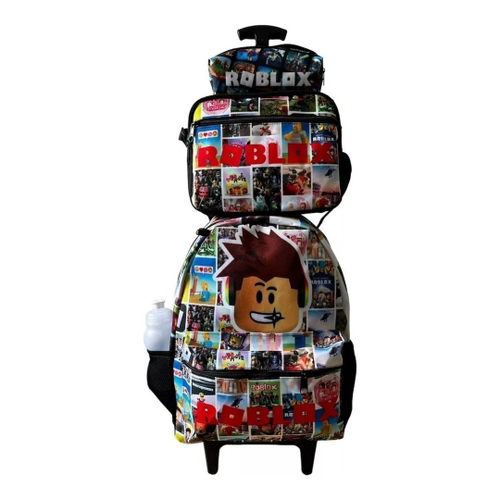 Mochila Masculina Infantil Roblox Rodinhas Lancheira Estojo em Promoção na  Americanas