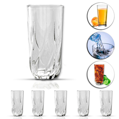 Jogo De 6 Copos Nadir Oca Line Glass - 300 Ml Vidro Grosso