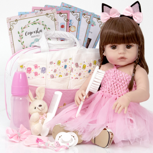 Bebe Reborn Menina Recém Nascida Kit Twin A Real na Americanas Empresas