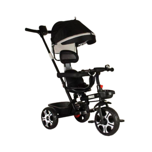 Triciclo Infantil Empurrador Com Capota Azul BW084AZ