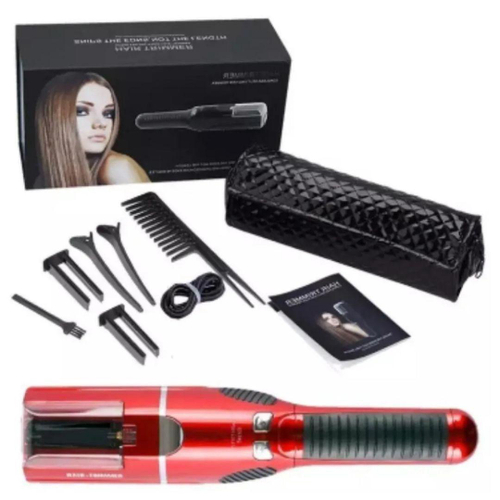 Maquina De Corte Bordado Vermelha Hair Trimmer Bivolt