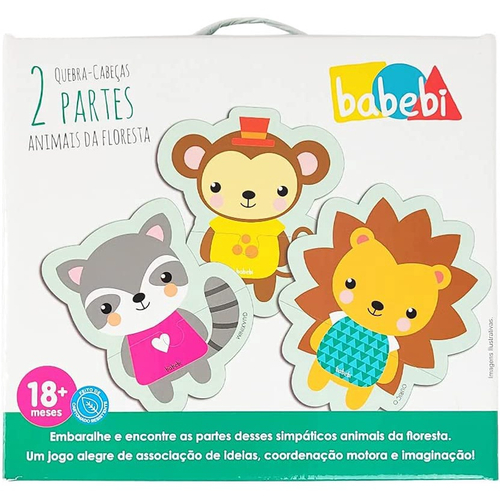 Quebra Cabeça Infantil mdf Animais da Floresta Babebi 6001 em Promoção na  Americanas