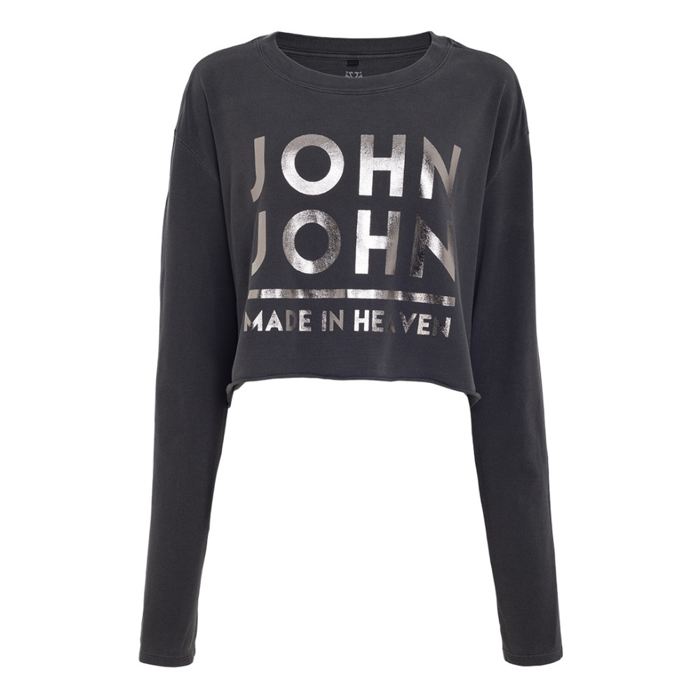 Camiseta John John Line Feminina Preta em Promoção na Americanas