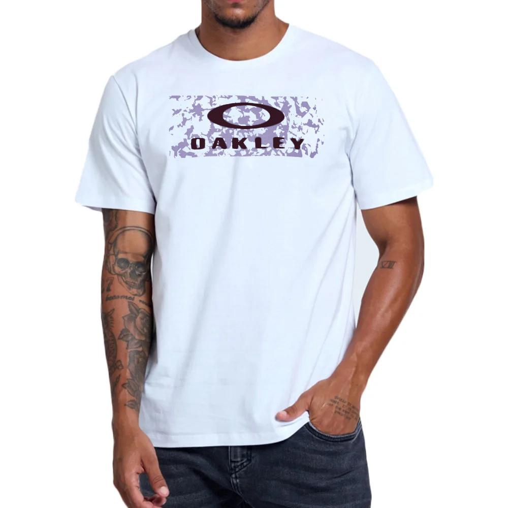 Camiseta Oakley Ellipse Skull Masculina - Branco