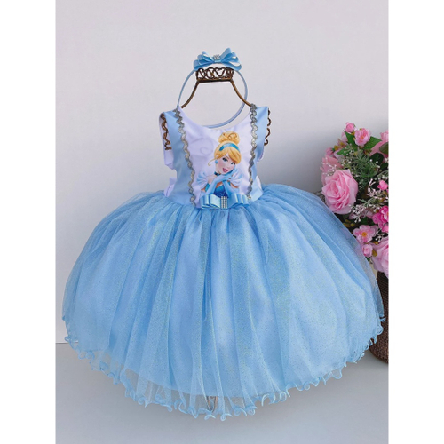 Vestido Cinderela Infantil Luxo em Promoção na Americanas