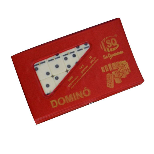 Domino Profissional De Osso: Estojo Com 28 Peças Para Jogos