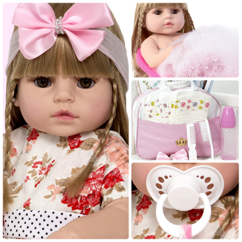 Boneca Bebê Reborn Baby Alive 100% Silicone Realista Loira na Americanas  Empresas