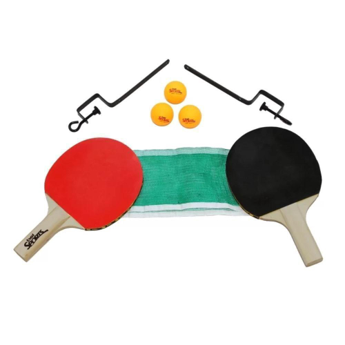 Mesa ping pong especial cor preta mdp 15MM - 1010 klopf + kit tênis de mesa  - 5030 em Promoção na Americanas