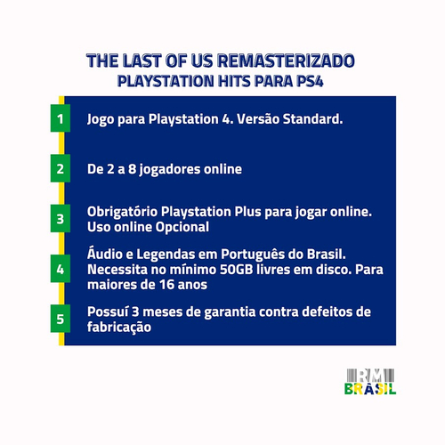 Jogo The Last Of Us Part 2 PS4 - R.M. Brasil - 3 anos! =D