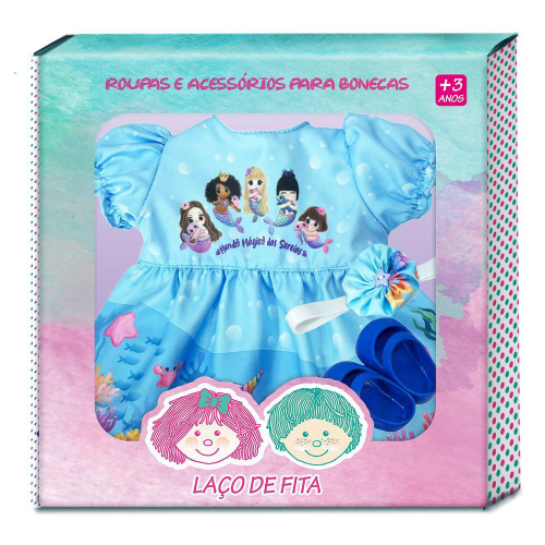 Kit Roupa Boneca Reborn Adora Mundo Mágico Das Sereias no Shoptime