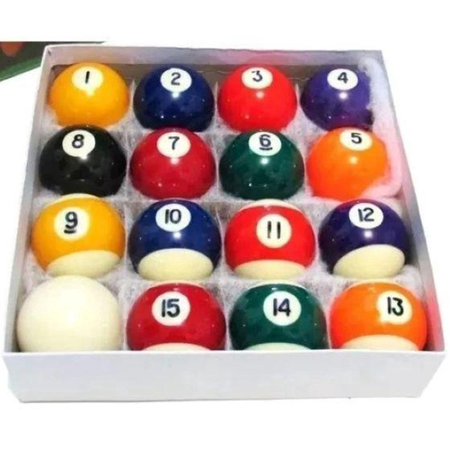 Jogo Bolas De Bilhar Sinuca Numeradas 52mm Snooker no Shoptime