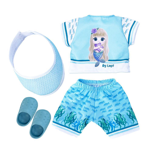 Kit Roupa De Boneca Para Baby Alive - Praia Biquini Sereia no Shoptime