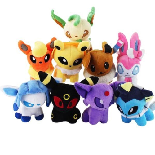 Pokemon pokémon eevee família fada eevee sol lua primordial água fogo erva  daninha ebu ibbe brinquedo de pelúcia - AliExpress