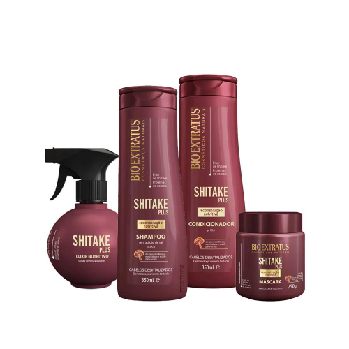 Kit Shitake Plus Máscara 1kg+Finalizador +Spray Bio Extratus com o Melhor  Preço é no Zoom