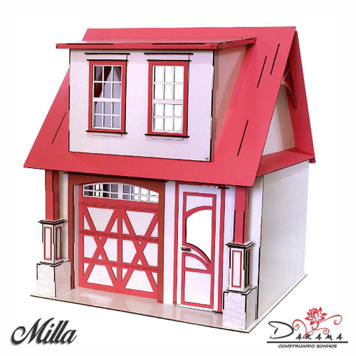 Kit Casa Bonecas Barbie E Móveis Lian Crem A+B – Darama – Loja