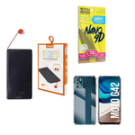 Kit Power Bank 10000Mah + Capinha Motorola G42 + Película 9D