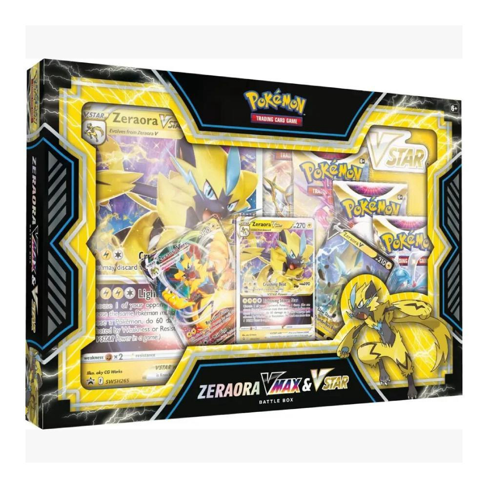 2 Box Pokémon Coleção De Batalha Deoxys E Zeraora Vmax E V-astro