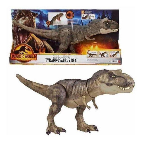 Dinossauro Tiranossauro Rex com Som - Jurassic World Mattel em Promoção na  Americanas