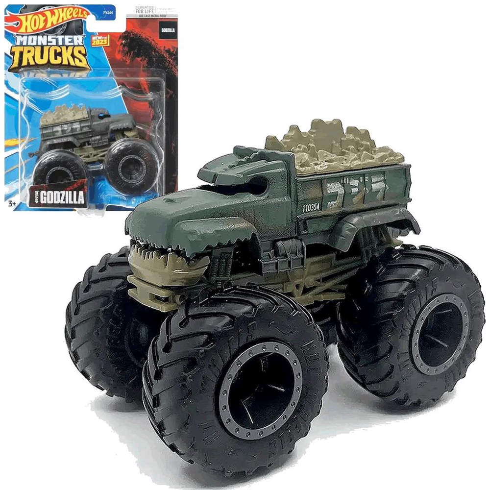 Carrinho Hot Wheels Monster Truck Godzilla Pick Up Mattel no Shoptime