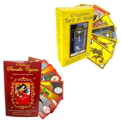 Baralho Tarot Cigano Deck Lenormand 36 Cartas Plastificado