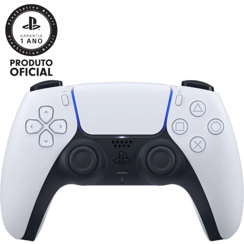 Controle PS5 Dualsense Branco Original Sony 12 Meses de Garantia