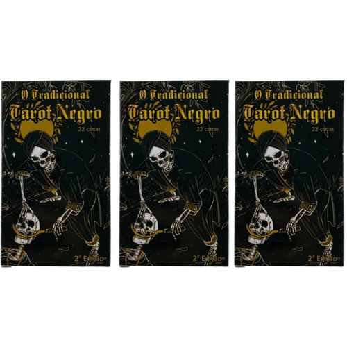 Jogo Cartas Baralho O Tarot Negro 22 Cartas Manual Promoção