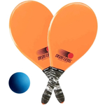 Duas Raquetes De Frescobol Evolution (Tipo Fibra) Pro + Bola