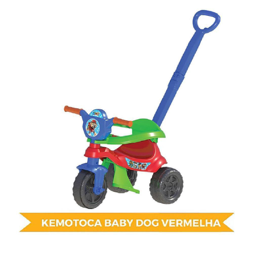 Triciclo Infantil C/ Empurrador Motoca Carrinho Passeio Bike