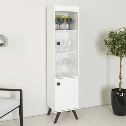 Cristaleira 1 porta RETRô RT3105 branco - móvel bento é boa?