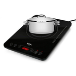 Fogão Cooktop De Indução 1 Boca Elétrico Eci01pp 127V E Caçarola Solar Fundo Triplo 20cm Rasa - Eos