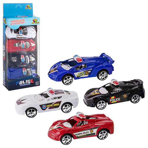 Kit 5 Carrinhos de Fricção Racing Club Metal - Zoop Toys