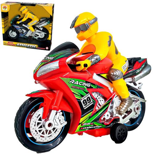 Brinquedo Infantil Moto De Trilha Na Caixa Vermelha Bs Toys